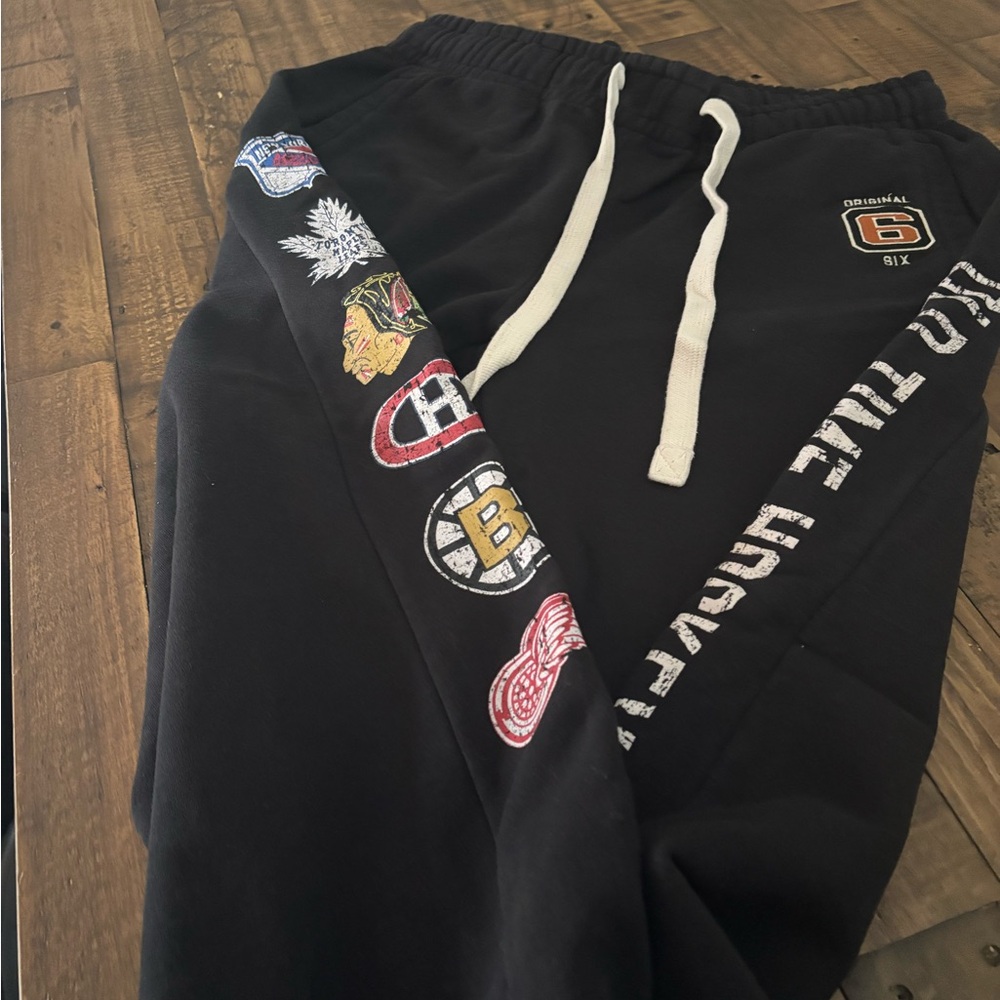 Vetements Black Joggers with Team Patches